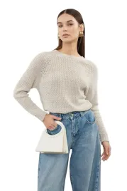 trendyol-sweter-damski-bezowy-z-faktura-o-krotkim-rekawie-m-5ea