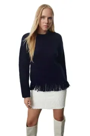 trendyol-granatowy-sweter-damski-z-fredzlami-dlugi-rekaw-s-5ea