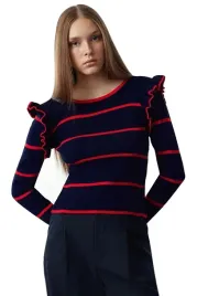 trendyol-sweter-damski-granatowy-w-czerwone-paski-z-falbana-s-5ea