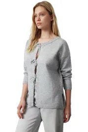 trendyol-sweter-damski-szary-wiazany-na-przodzie-z-dlugim-rekawem-m-5ea