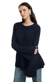 trendyol-gruby-sweter-damski-granat-rozszerzane-rekawy-s-5ea