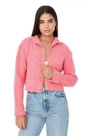 trendyol-krotki-rozowy-sweter-rozpinany-prazkowany-l-5ea