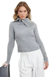 trendyol-sweter-damski-szary-prazkowany-z-golfem-i-guzikami-m-5ea