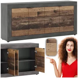 komoda-drewniana-do-salonu-przedpokoj-biura-vintage-dab-grafit-blago-180-cm
