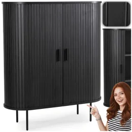 komoda-z-lamelami-duza-drewniana-do-salonu-loft-wysoka-czarna-trish-100-cm
