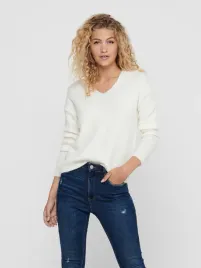only-sweter-damski-kremowy-z-dlugim-rekawem-casual-s-7aa