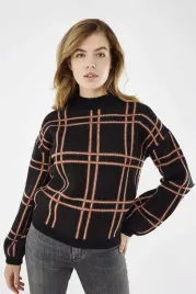 mexx-czarny-sweter-damski-w-krate-z-dlugim-rekawem-s-7aa