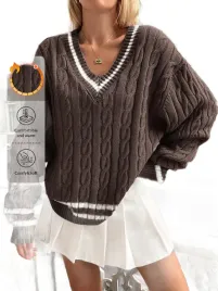 sweter-damski-brazowy-warkocze-dekolt-v-oversize-48-1la