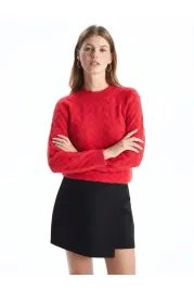 lc-waikiki-czerwony-sweter-damski-z-warkoczowym-wzorem-z-golfem-m-5ga