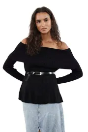 trendyol-czarny-sweter-damski-z-falbana-i-dekoltem-hiszpanka-s-5ea