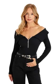trendyol-czarny-sweter-damski-z-suwakiem-i-dekoltem-hiszpanka-m-5ea