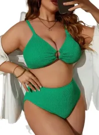 shein-plus-size-stroj-kapielowy-zielony-46-lbe