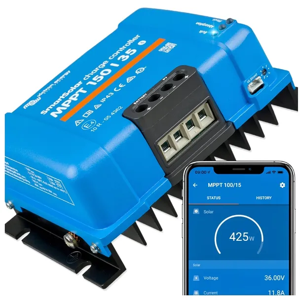 MPPT REGULATOR SOLARNY ŁADOWANIA VICTRON SMART SOLAR 150/35 150V 35A BT