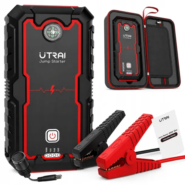 URZĄDZENIE ROZRUCHOWE SAMOCHODU POWERBANK STARTER ROZRUCH UTRAI ONE 2000A