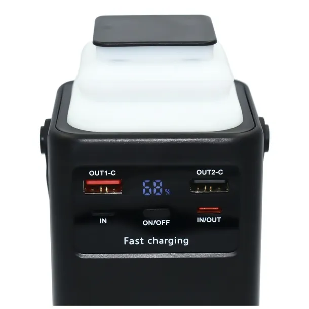 MOCNY POWERBANK POWER BANK z kablami 50000mAh 4xUSB USB-C SZYBKIE ŁADOWANIE