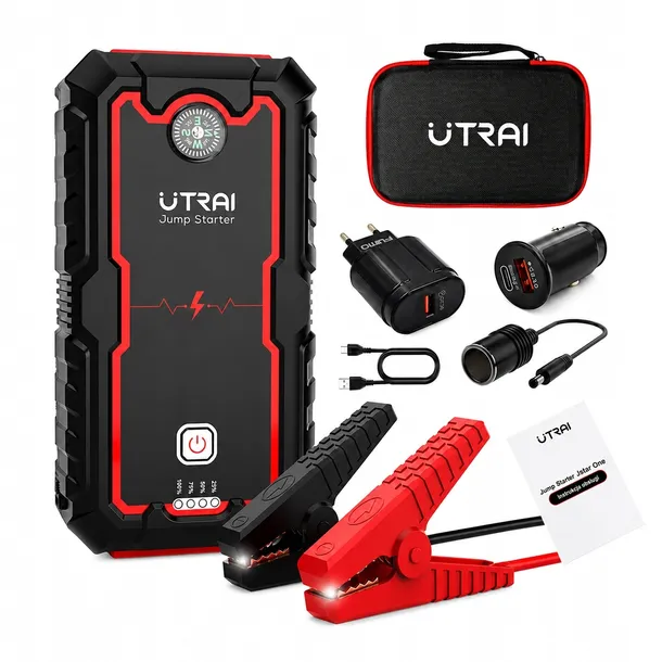 URZĄDZENIE ROZRUCHOWE JUMP STARTER POWERBANK AWARYJNY ROZRUCH AUTA UTRAI
