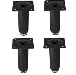 nozka-meblowa-okragla-stopka-100mm-czarny-matowy-noga-pod-szafke-10cm-4szt