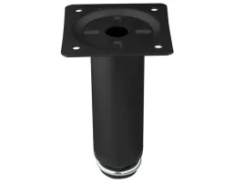 nozka-meblowa-okragla-stopka-100mm-czarny-matowy