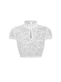 shein-biala-azurowa-bluzka-stojka-krotki-rekaw-40-42-1ka