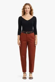 max-mara-czarna-dopasowana-bluzka-z-dekoltem-lodka-xs-i4a