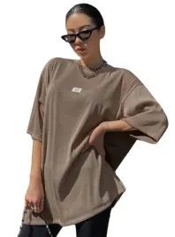 dazy-bluzka-brazowa-oversize-krotki-rekaw-m-l1l