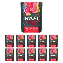 karma-dla-psa-rafi-wolowina-borowka-i-zurawina-saszetka-zestaw-30x300g