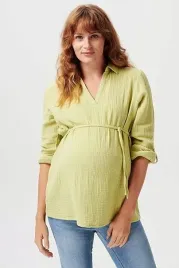 noppies-zielona-bluzka-damska-ciazowa-z-wiazaniem-w-pasie-xxl-6fa