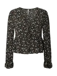 pepe-jeans-czarna-bluzka-w-kwiaty-z-falbana-i-wiazaniem-xs-6fa