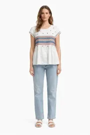pepe-jeans-biala-bluzka-z-falbana-i-haftem-na-rekawach-xl-xta