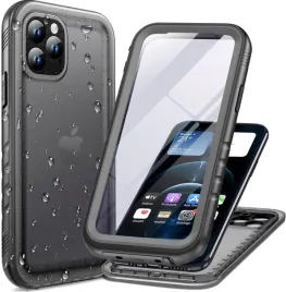 cozycase-etui-wodoodporne-360-do-iphone-12-pro-max-ip68-pol-matowe-czarne