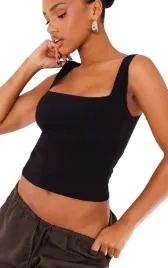 prettylittlething-top-czarny-damski-krotki-40-ekp