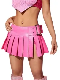 shein-rozowe-spodnico-spodenki-z-klamra-plisowane-40-42-1ha