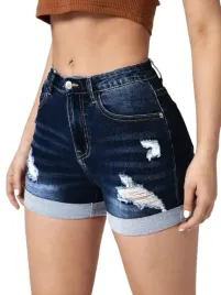 shein-spodenki-jeansowe-krotkie-z-przetarciami-wysoki-stan-40-42-1ha