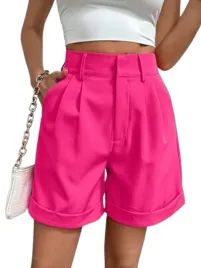 shein-spodenki-eleganckie-rozowe-z-wysokim-stanem-i-zaszewkami-40-42-1ha