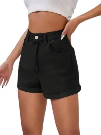 shein-spodenki-damskie-jeansowe-krotkie-czarne-40-42-l-a