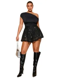 shein-czarne-krotkie-spodenki-z-cekinami-plus-size-48-2da