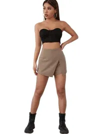 spodnico-spodenki-brazowe-gladkie-casual-l-l1b