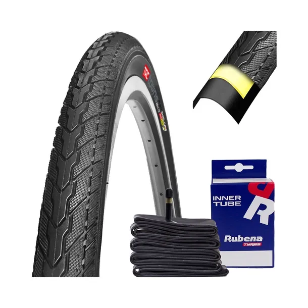 Opona rowerowa TRC + dętka ZESTAW 28 x 1.75 47-622 WKŁADKA ANTYPRZEBICIOWA