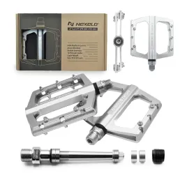 pedaly-rowerowe-platformowe-do-roweru-aluminiowe-9-16-cala-srebrne-nowe