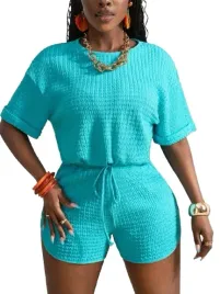 shein-niebieski-komplet-tkanina-strukturalna-krotki-rekaw-40-42-1ka