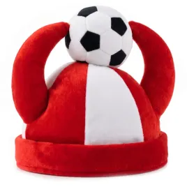 polska-czapka-wiking-z-rogami-i-pilka-dla-kibica-bialo-czerwoni
