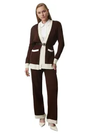 trendyol-brazowy-komplet-damski-sweter-i-spodnie-prazkowane-l-5ea