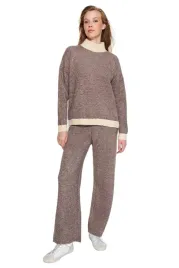 trendyol-komplet-damski-sweter-i-spodnie-brazowy-bezowy-l-5ea