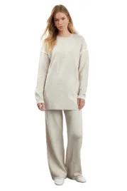 trendyol-komplet-damski-sweter-i-spodnie-bezowy-prosty-kroj-m-5ea