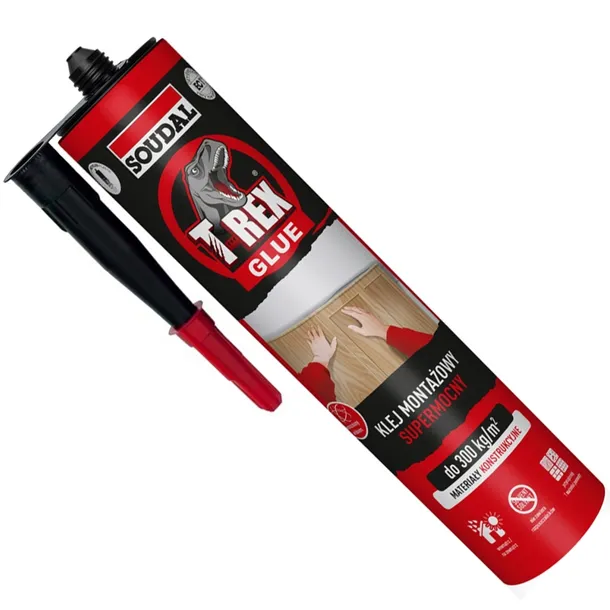 Soudal Klej montażowy T-REX super mocny Chwyt początkowy 350kg/m2