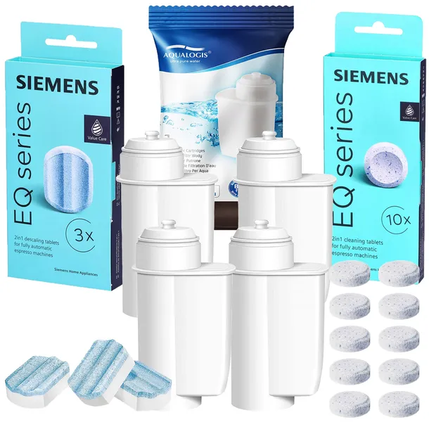 Zestaw Siemens Tabletki TZ80001 + Odkamieniacz TZ80002+ 4xFiltr do ekspresu