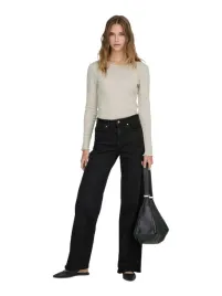 only-czarne-jeansy-dlugie-wysoki-stan-z-przetarciami-dzwony-xl-34-6ba