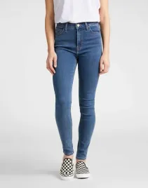 lee-jeansy-rurki-wysoki-stan-niebieskie-basic-klasyczne-30-31-6fa