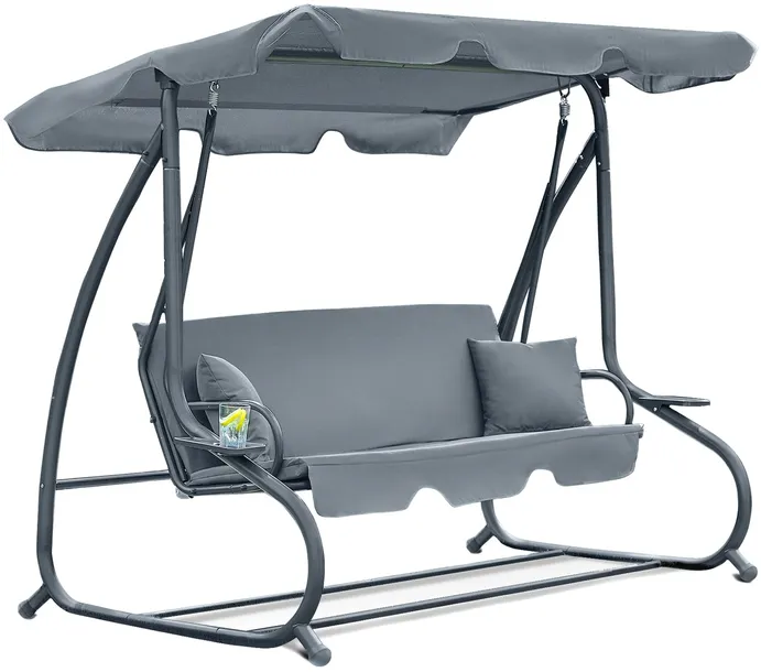 Huśtawka ogrodowa "Relax Plus" szara