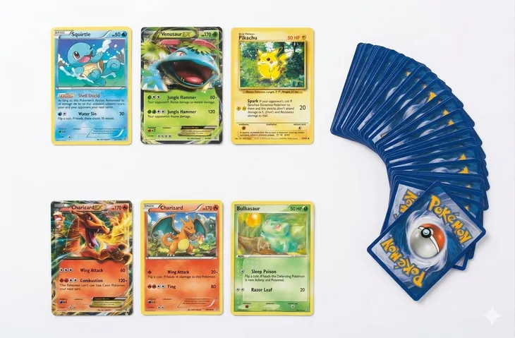 Karty Pokemon Oryginalne Tcg Mega Zestaw 50 Sztuk 50/0 Na Prezent Dziecko